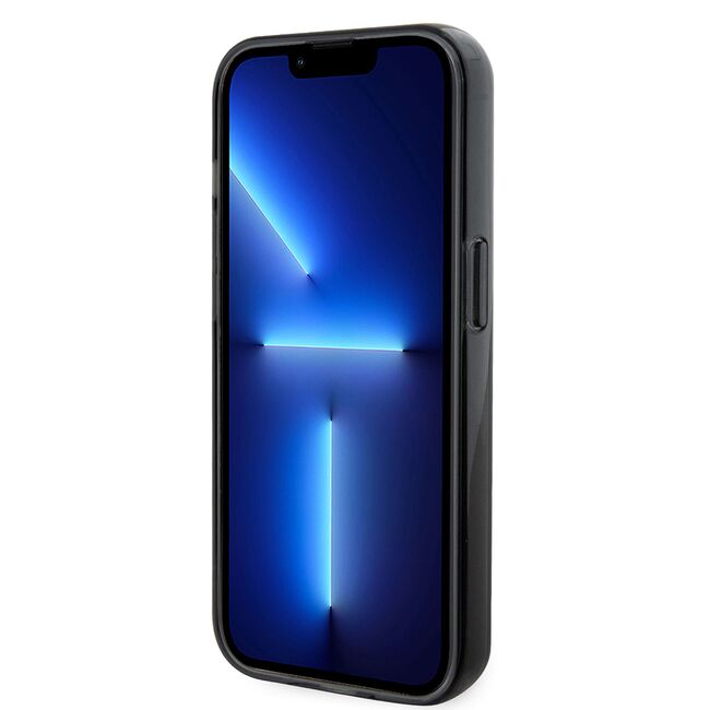 Husa premium pentru  iPhone 15 Pro Karl Lagerfeld compatibila Magsafe - Negru grant