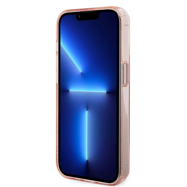 Husa premium pentru  iPhone 15 Pro Karl Lagerfeld compatibila Magsafe - Roz inchis