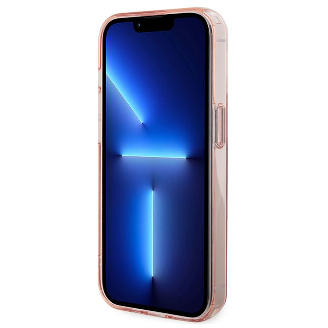 Husa premium pentru  iPhone 15 Pro Karl Lagerfeld compatibila Magsafe - Roz pal