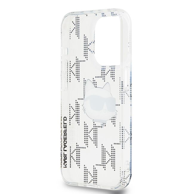 Husa premium pentru  iPhone 15 Pro Karl Lagerfeld superior quality - Alb