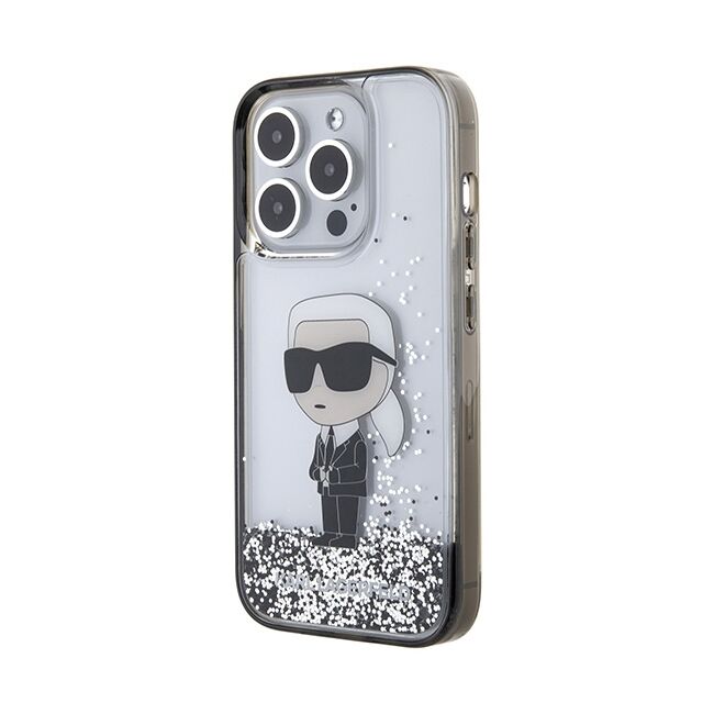 Husa premium pentru  iPhone 15 Pro Karl Lagerfeld superior quality - Gri antracit