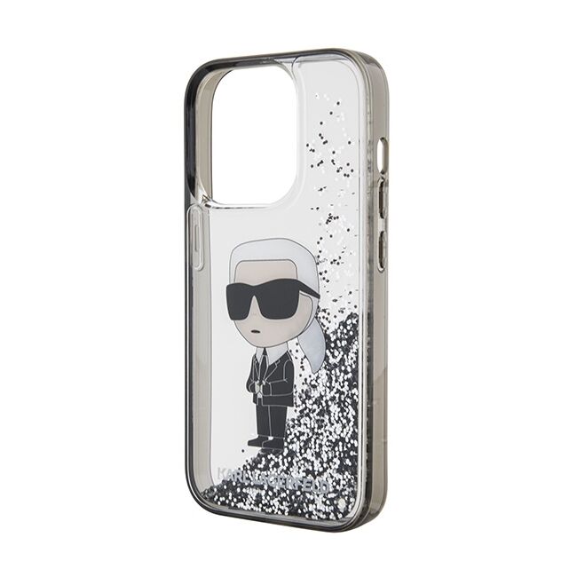 Husa premium pentru  iPhone 15 Pro Karl Lagerfeld superior quality - Gri antracit