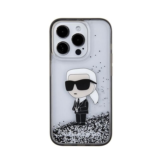 Husa premium pentru  iPhone 15 Pro Karl Lagerfeld superior quality - Gri antracit