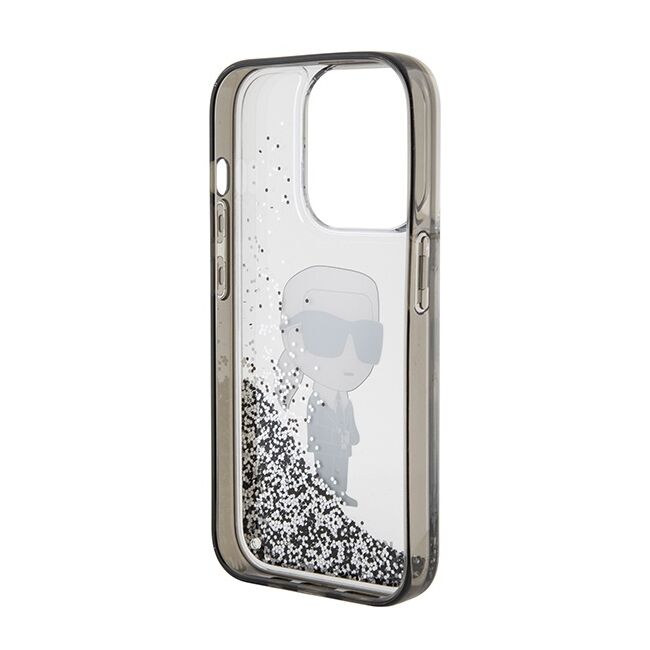 Husa premium pentru  iPhone 15 Pro Karl Lagerfeld superior quality - Gri antracit