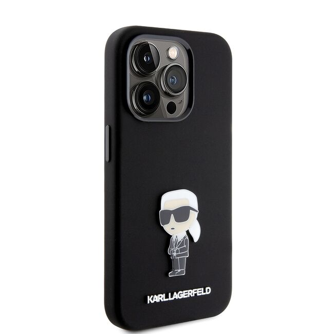 Husa premium pentru  iPhone 15 Pro Karl Lagerfeld superior quality - Negru denim