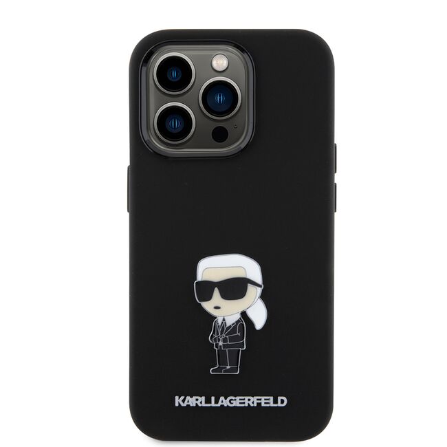 Husa premium pentru  iPhone 15 Pro Karl Lagerfeld superior quality - Negru denim
