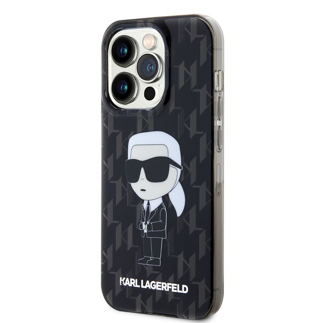 Husa premium pentru  iPhone 15 Pro Karl Lagerfeld superior quality - Negru denim