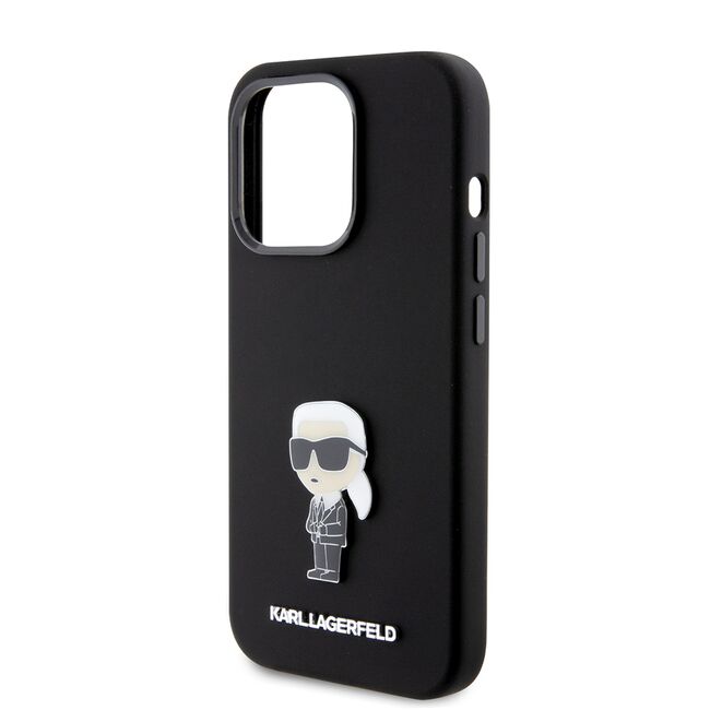 Husa premium pentru  iPhone 15 Pro Karl Lagerfeld superior quality - Negru denim