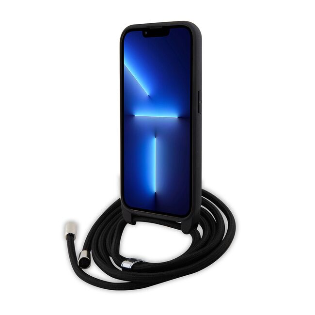 Husa premium pentru  iPhone 15 Pro Karl Lagerfeld superior quality - Negru havana