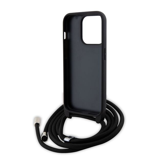 Husa premium pentru  iPhone 15 Pro Karl Lagerfeld superior quality - Negru havana