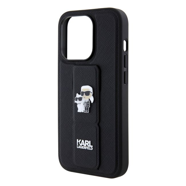 Husa premium pentru  iPhone 15 Pro Karl Lagerfeld superior quality - Negru inchis