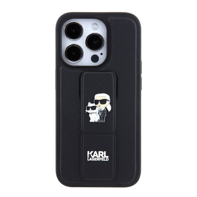 Husa premium pentru  iPhone 15 Pro Karl Lagerfeld superior quality - Negru inchis