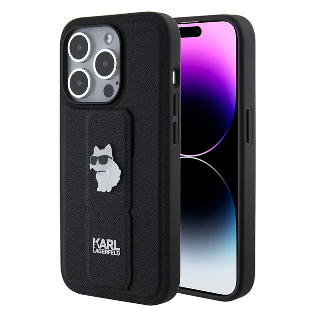 Husa premium pentru  iPhone 15 Pro Karl Lagerfeld superior quality - Negru intens