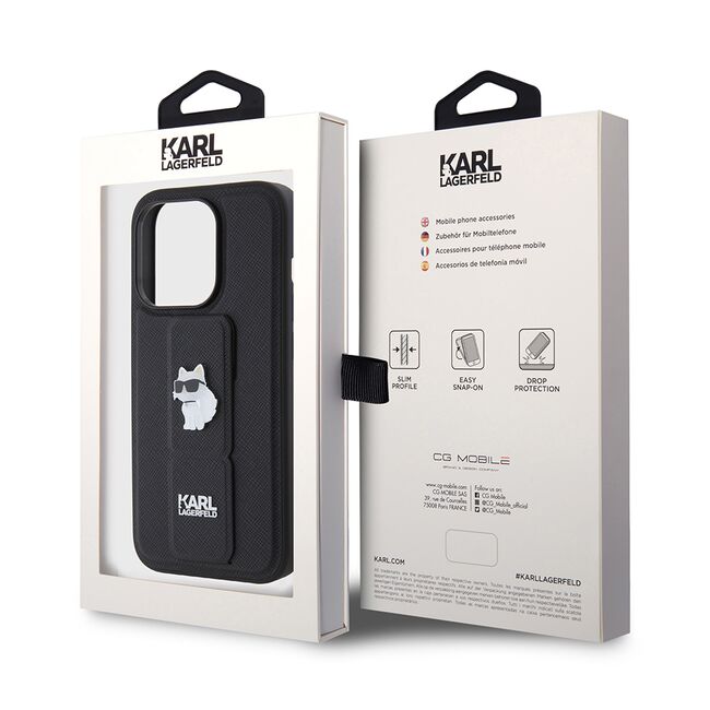 Husa premium pentru  iPhone 15 Pro Karl Lagerfeld superior quality - Negru intens