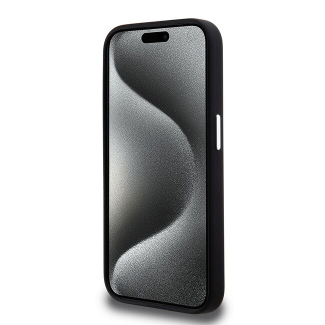 Husa premium pentru  iPhone 15 Pro Karl Lagerfeld superior quality - Negru print