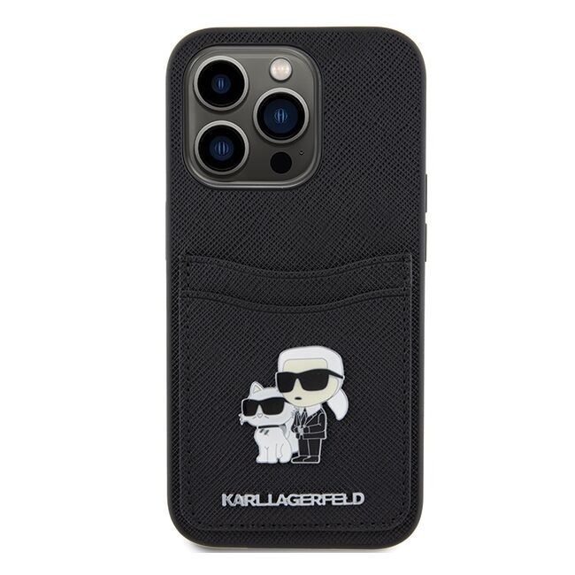 Husa premium pentru  iPhone 15 Pro Karl Lagerfeld superior quality - Negru royal