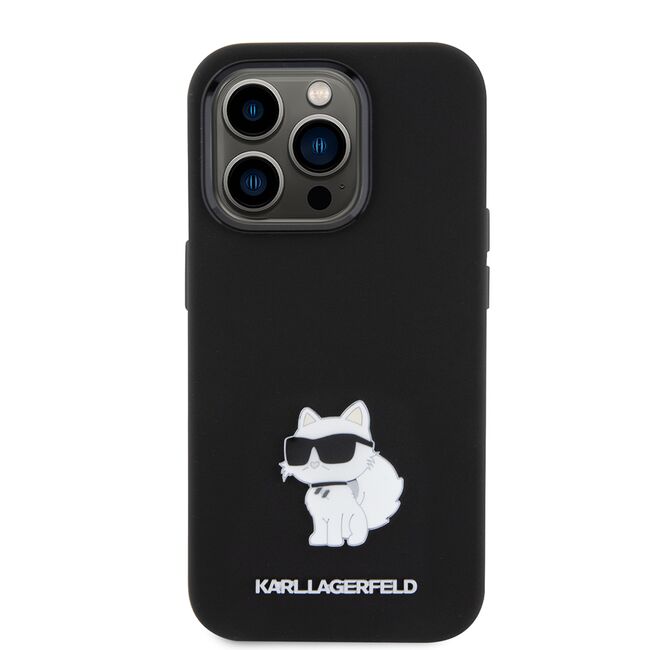 Husa premium pentru  iPhone 15 Pro Karl Lagerfeld superior quality - Negru royal