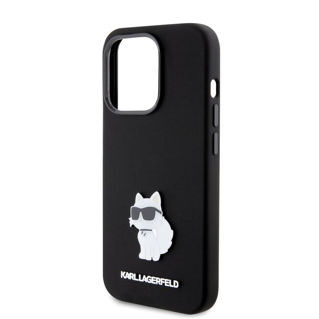 Husa premium pentru  iPhone 15 Pro Karl Lagerfeld superior quality - Negru royal
