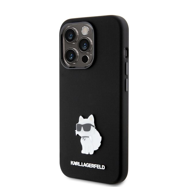 Husa premium pentru  iPhone 15 Pro Karl Lagerfeld superior quality - Negru royal