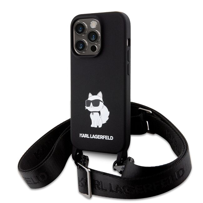 Husa premium pentru  iPhone 15 Pro Karl Lagerfeld superior quality - Negru