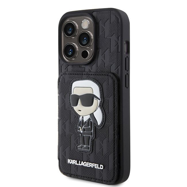 Husa premium pentru  iPhone 15 Pro Karl Lagerfeld superior quality - Negru