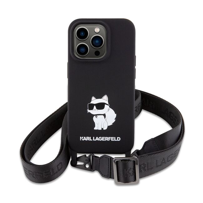 Husa premium pentru  iPhone 15 Pro Karl Lagerfeld superior quality - Negru