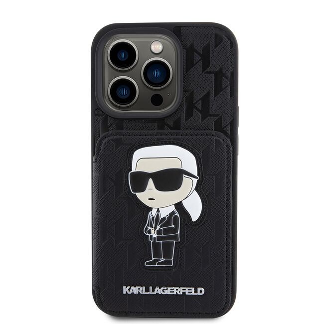 Husa premium pentru  iPhone 15 Pro Karl Lagerfeld superior quality - Negru
