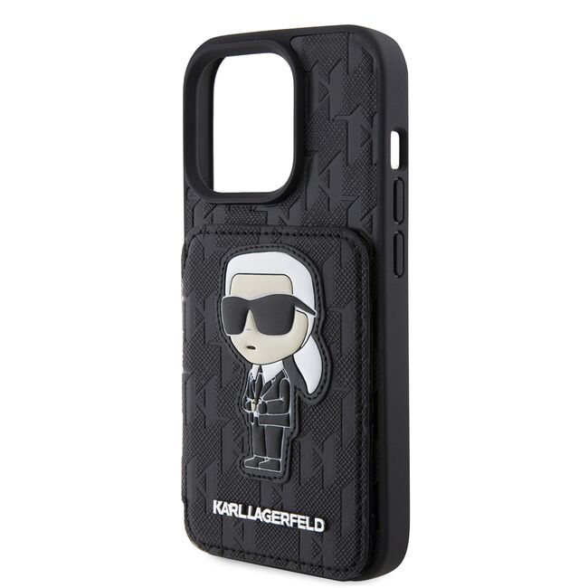 Husa premium pentru  iPhone 15 Pro Karl Lagerfeld superior quality - Negru