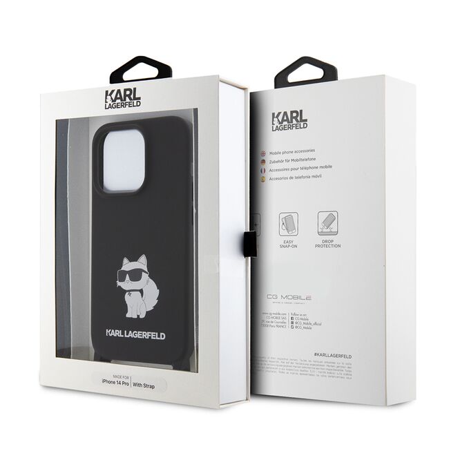 Husa premium pentru  iPhone 15 Pro Karl Lagerfeld superior quality - Negru