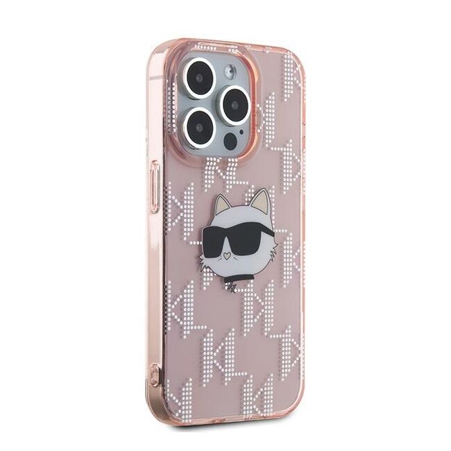 Husa premium pentru  iPhone 15 Pro Karl Lagerfeld superior quality - Roz