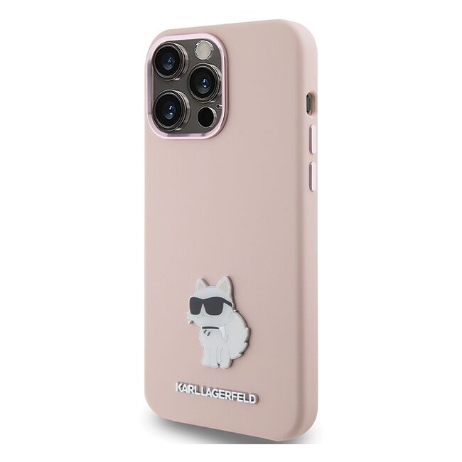 Husa premium pentru  iPhone 15 Pro Karl Lagerfeld superior quality - Roz