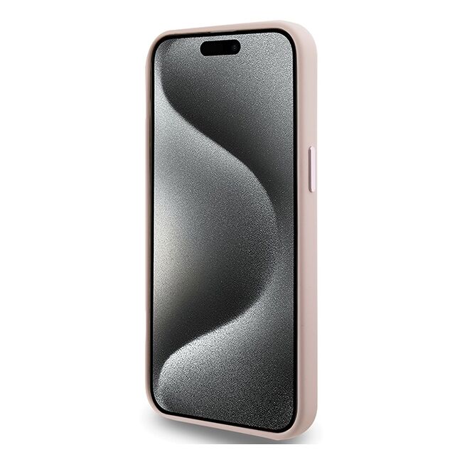 Husa premium pentru  iPhone 15 Pro Karl Lagerfeld superior quality - Roz