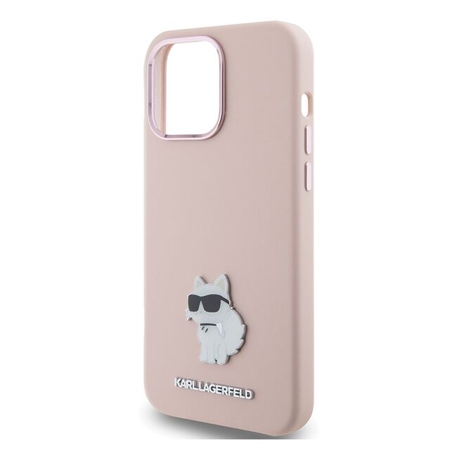 Husa premium pentru  iPhone 15 Pro Karl Lagerfeld superior quality - Roz