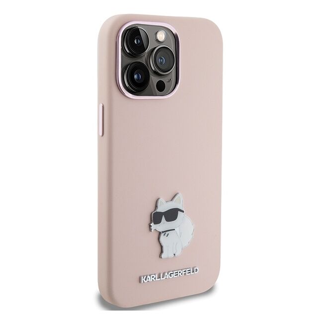 Husa premium pentru  iPhone 15 Pro Karl Lagerfeld superior quality - Roz