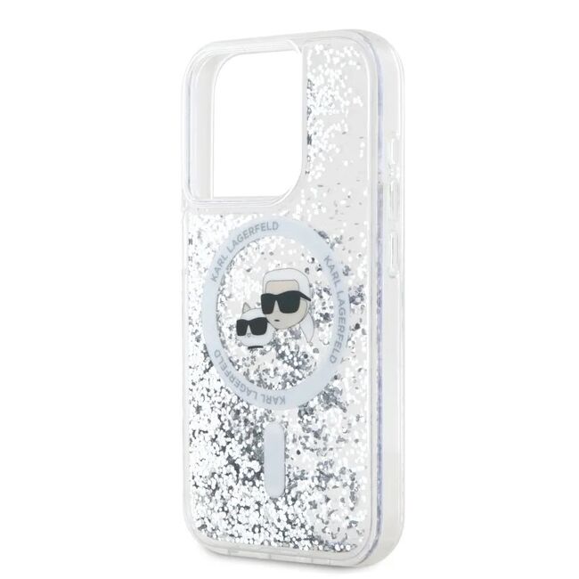 Husa premium pentru  iPhone 15 Pro Max Karl Lagerfeld compatibila Magsafe - Clear