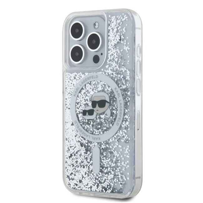 Husa premium pentru  iPhone 15 Pro Max Karl Lagerfeld compatibila Magsafe - Clear