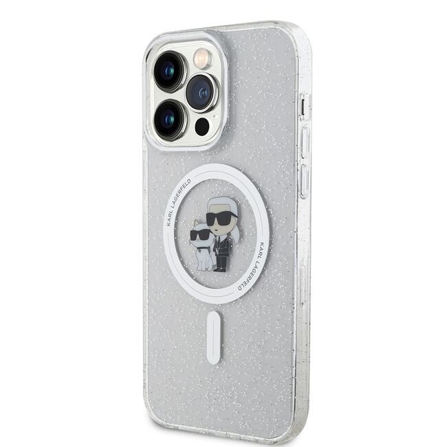Husa premium pentru  iPhone 15 Pro Max Karl Lagerfeld compatibila Magsafe - Gri antracit