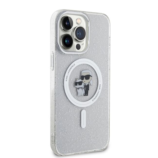 Husa premium pentru  iPhone 15 Pro Max Karl Lagerfeld compatibila Magsafe - Gri antracit
