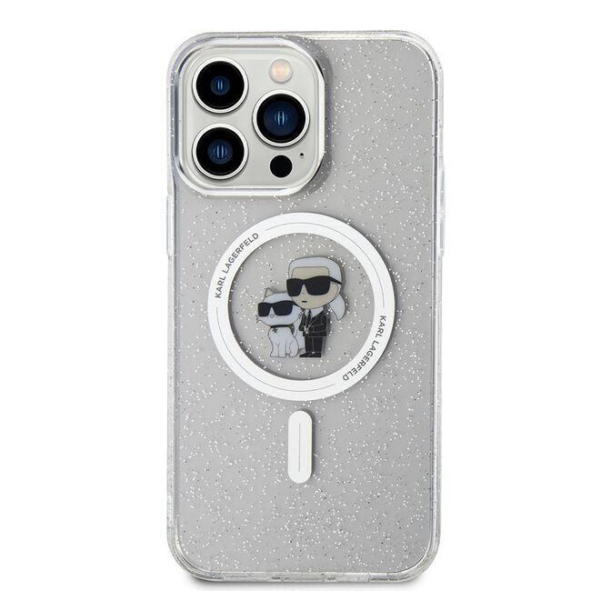 Husa premium pentru  iPhone 15 Pro Max Karl Lagerfeld compatibila Magsafe - Gri antracit