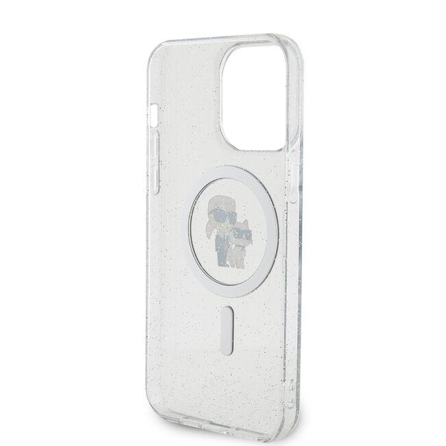 Husa premium pentru  iPhone 15 Pro Max Karl Lagerfeld compatibila Magsafe - Gri antracit