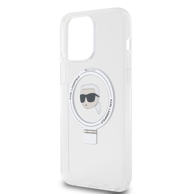 Husa premium pentru  iPhone 15 Pro Max Karl Lagerfeld compatibila Magsafe - Gri