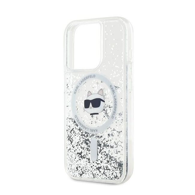 Husa premium pentru  iPhone 15 Pro Max Karl Lagerfeld compatibila Magsafe - Ice