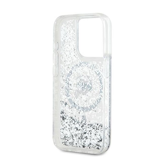 Husa premium pentru  iPhone 15 Pro Max Karl Lagerfeld compatibila Magsafe - Transparent
