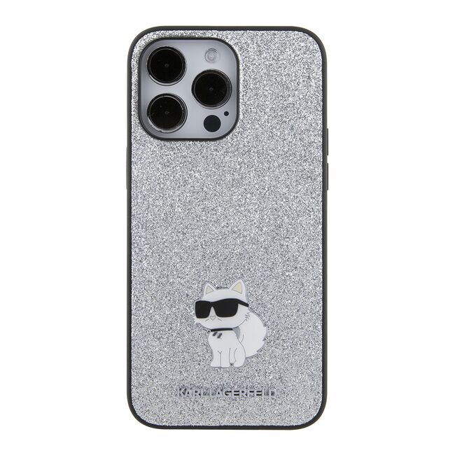Husa premium pentru  iPhone 15 Pro Max Karl Lagerfeld superior quality - Argintiu