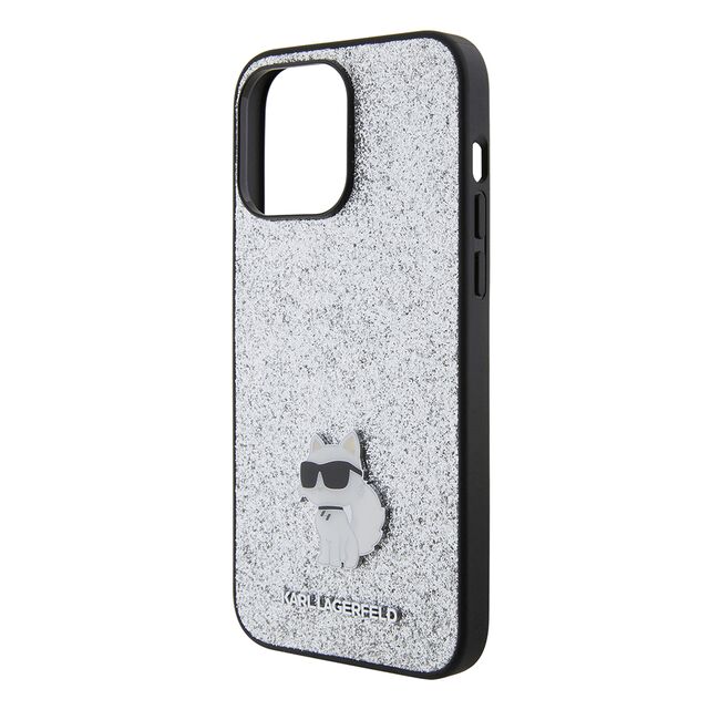 Husa premium pentru  iPhone 15 Pro Max Karl Lagerfeld superior quality - Argintiu