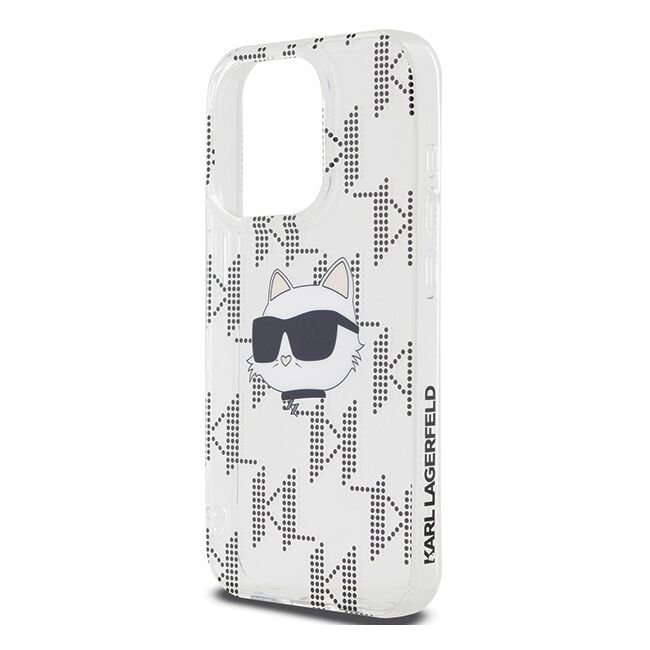 Husa premium pentru  iPhone 15 Pro Max Karl Lagerfeld superior quality - Gri deschis