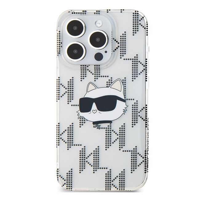 Husa premium pentru  iPhone 15 Pro Max Karl Lagerfeld superior quality - Gri deschis
