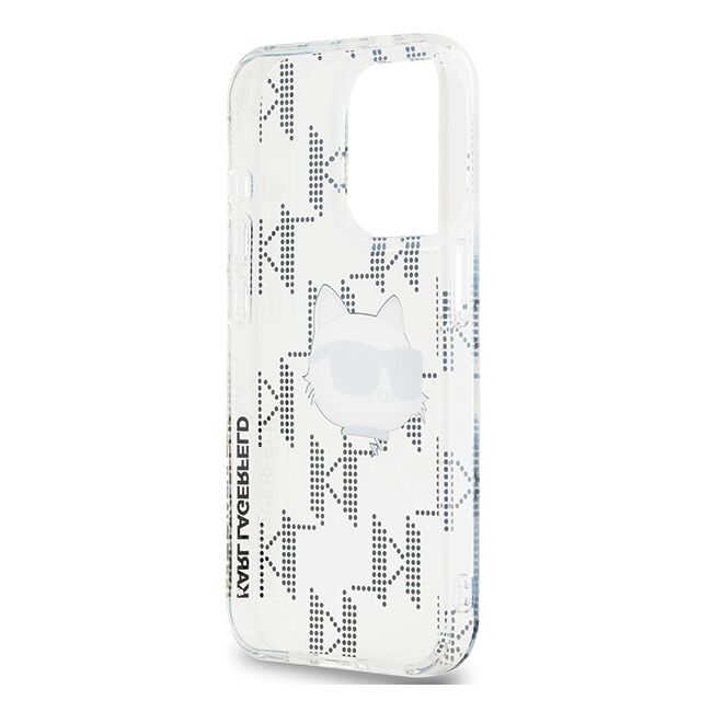 Husa premium pentru  iPhone 15 Pro Max Karl Lagerfeld superior quality - Gri deschis