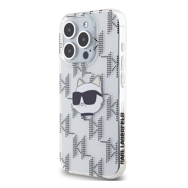 Husa premium pentru  iPhone 15 Pro Max Karl Lagerfeld superior quality - Gri deschis