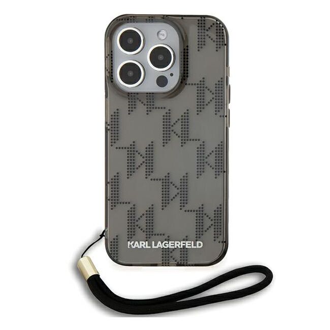 Husa premium pentru  iPhone 15 Pro Max Karl Lagerfeld superior quality - Gri inchis
